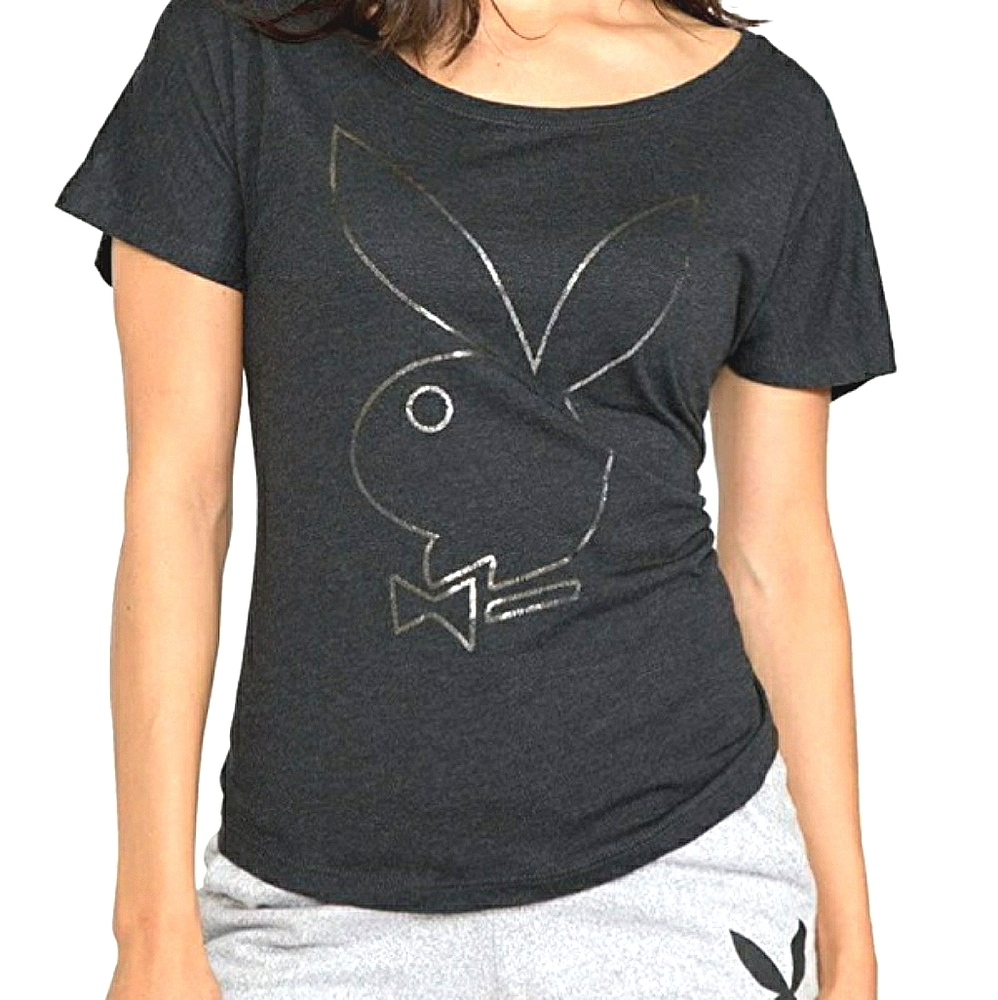 🐰Playboy🐰Off-shoulder Featherweight Slouch Tee